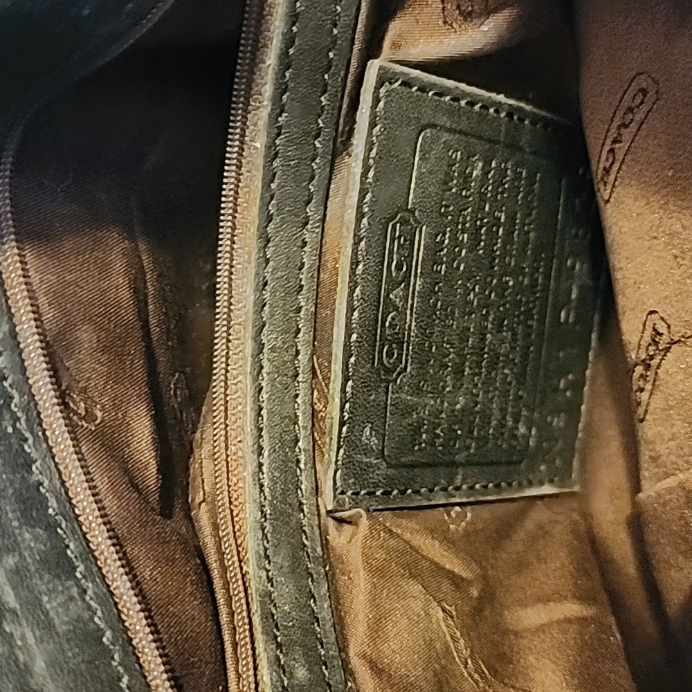 Coach Black Leather Shoulder Bag - Picture 4 of 4